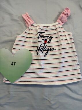 Tommy Hilfiger - Pink Striped tank with bow Detail